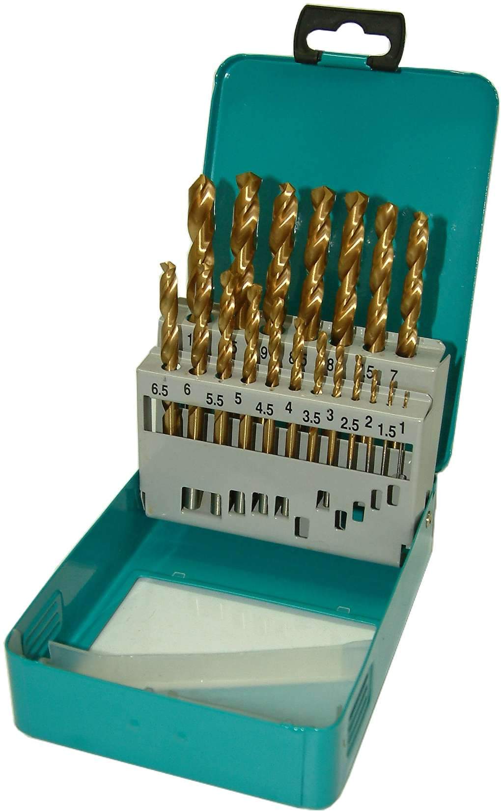 Xcel Drill Set Titanium in Steel Case 19-pce