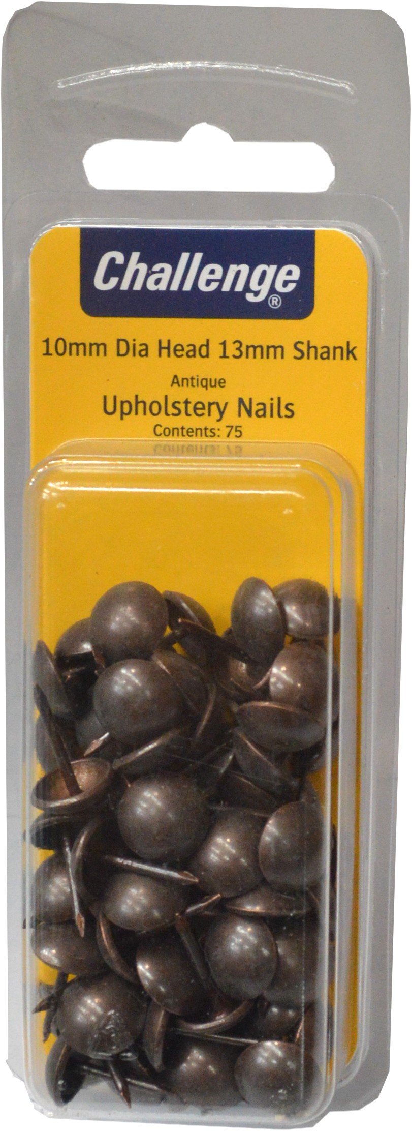 Challenge Upholstery Nails - 75pce Blister Pack Antique