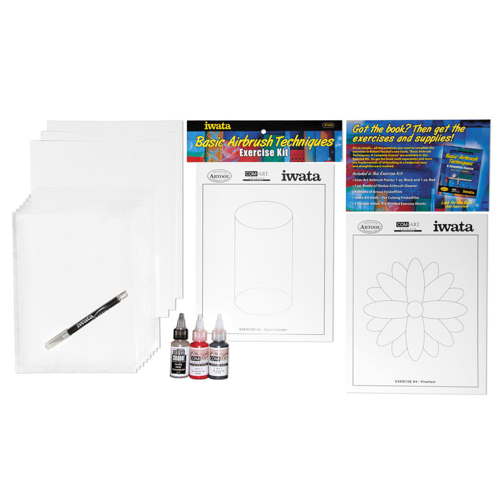 Iwata Air Brush Basic Exercises Kit By Robert Paschal