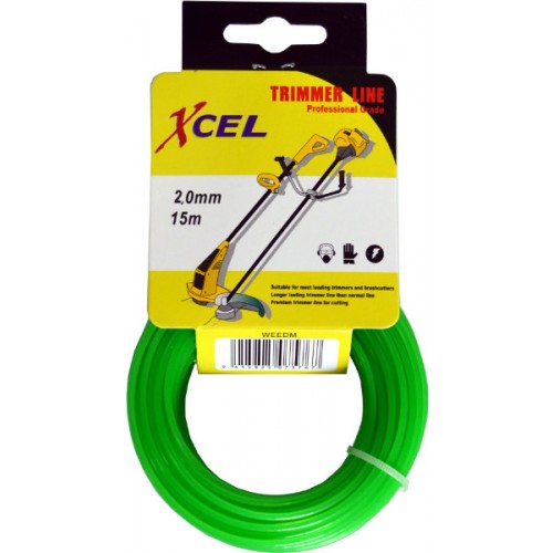 Xcel Weed Trimmer Line - Green 15m 2mm