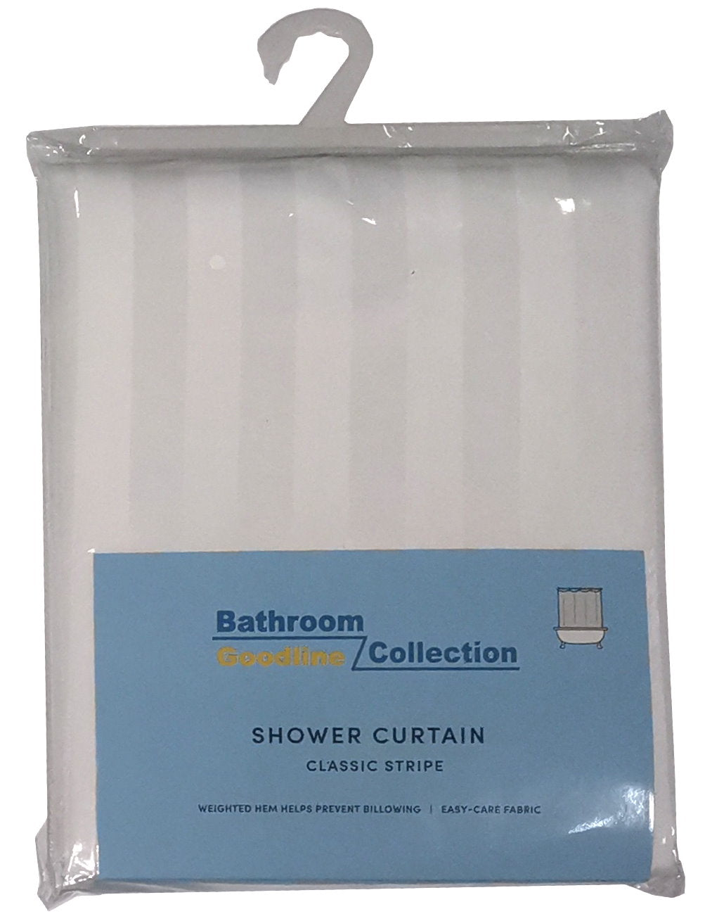 Goodline Shower Curtain 1.2m x 1.8m White