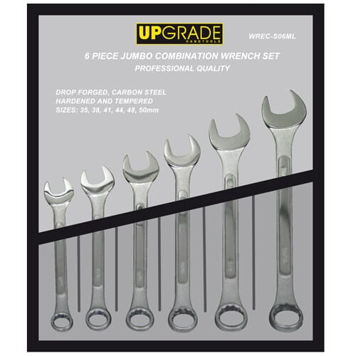 Upgrade 1253V Combination Wrench Set 35-50mm 6pc