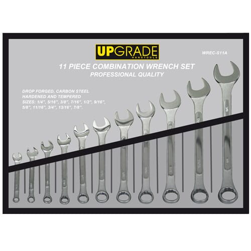 Upgrade 1253F Combination Wrench Set 1/4-7/8 in 11pc