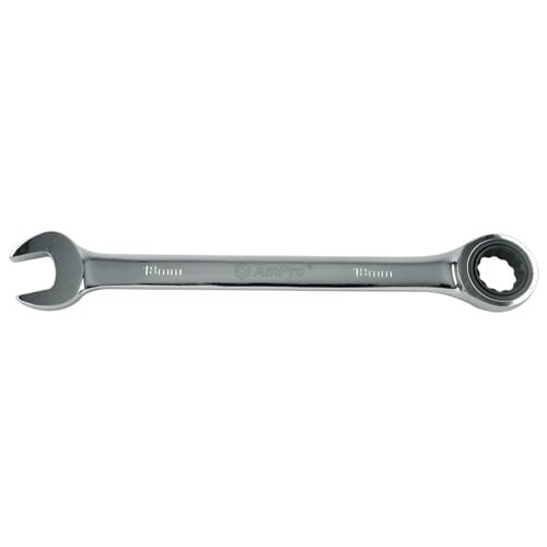 AmPro Geared Wrench 24mm Mirror Finish 72 Tooth