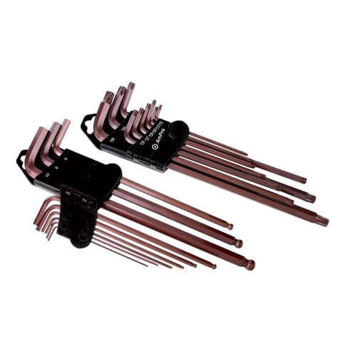 AmPro Ballpoint Hex Key Set Extra Long 9pc 1.5-10mm