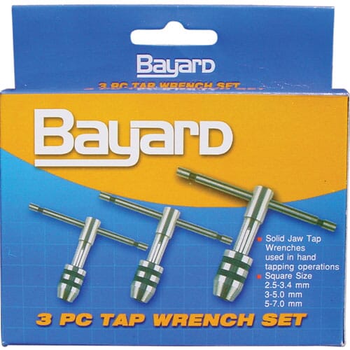 Ozar Tee Handle Tap Wrench Set 3pc