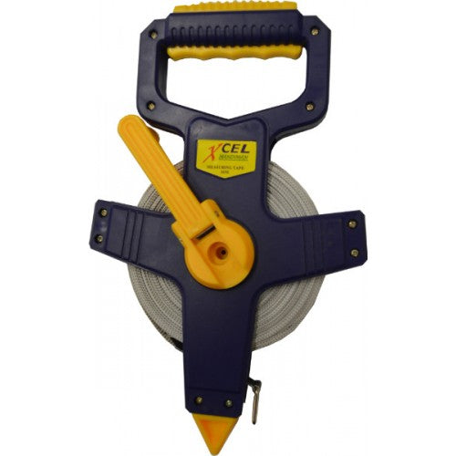 Xcel Tape Measure Fibreglass Open Case - Metric 30m