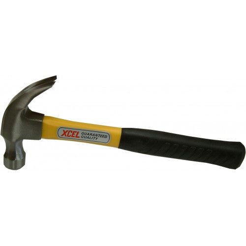 Xcel Carpenters Hammer Yellow Fibreglass Handle 20oz