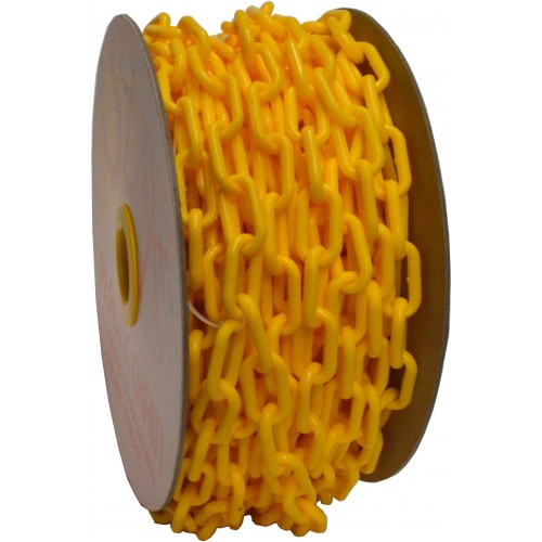 Xcel Plastic Chain 25m Reel - 6mm Yellow