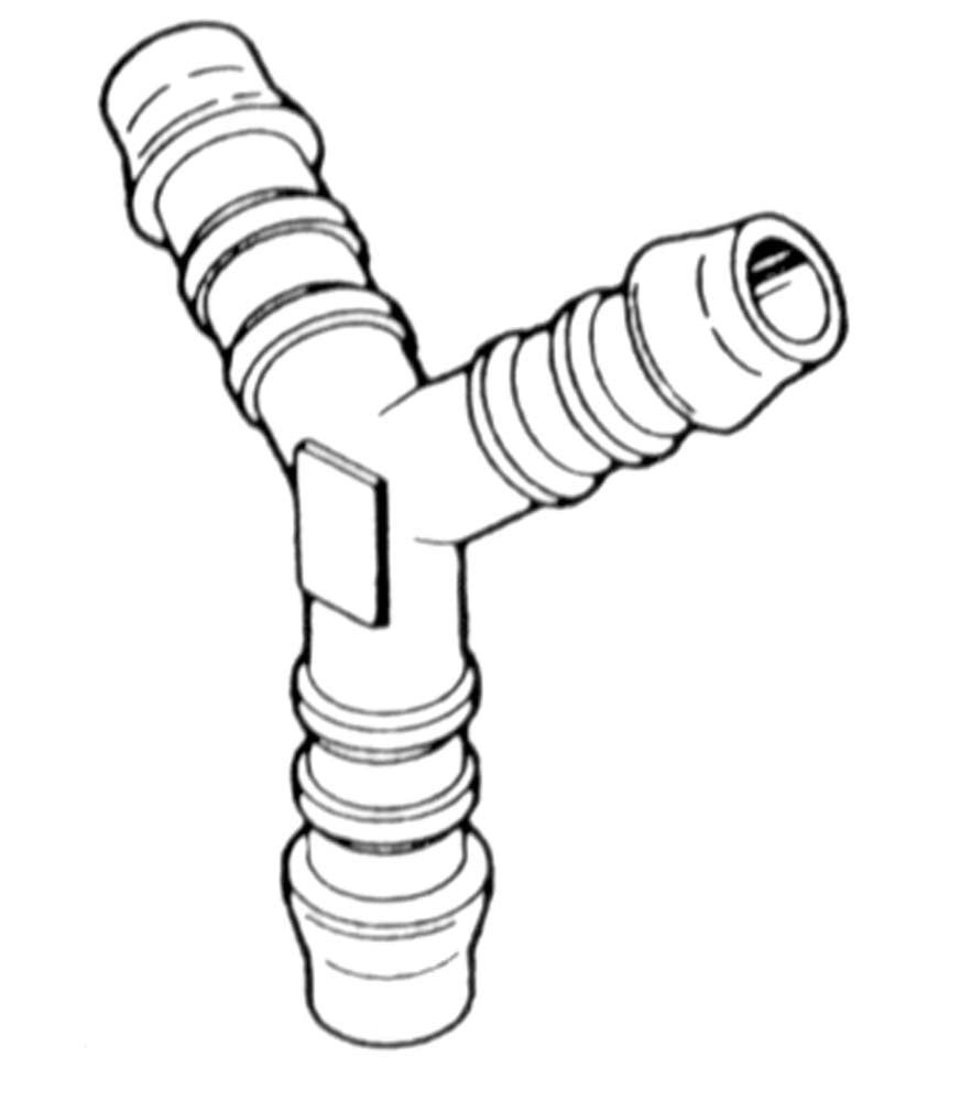 Norma Reducing Y Push-On Connector 6-8-6mm Id Hose