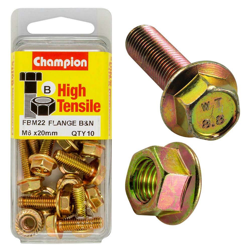 Champion Flange Bolt M6 X 20 B - Gr8.8