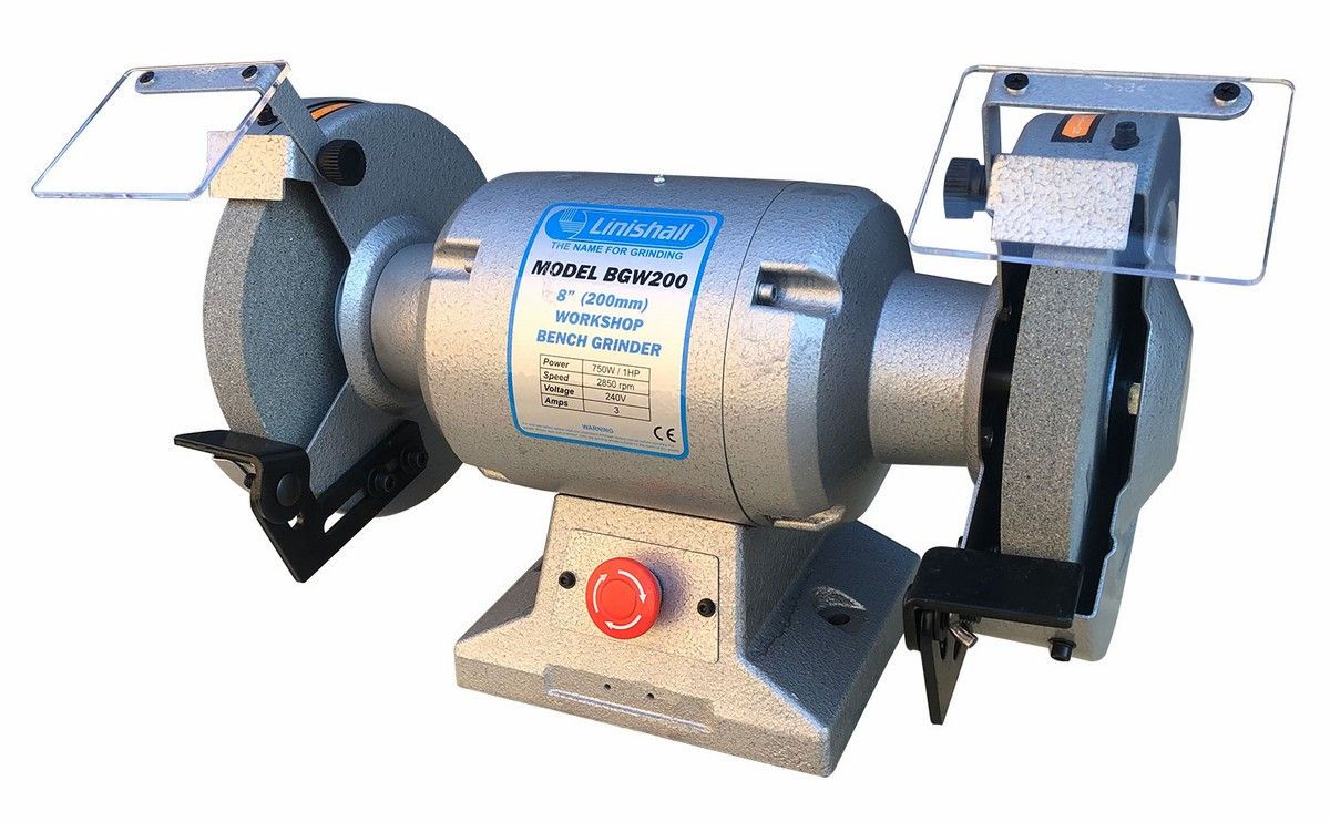 Linishall Workshop Bench Grinder 200mm/8&quot;