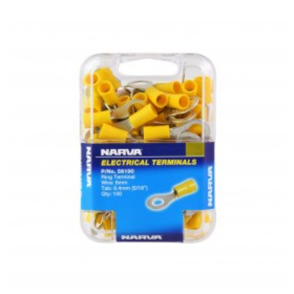 NARVA TERMINAL RING YELLOW 8.4mm