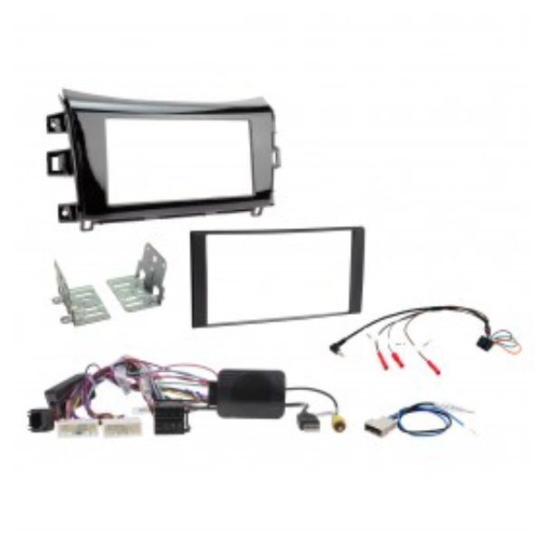 D/DIN INSTALL KIT TO SUIT NAVARA NP300 ST/STX GLOSS BLACK