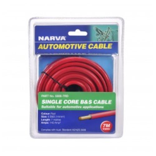 BATTERY CABLE 6B&S 140A 7M RED