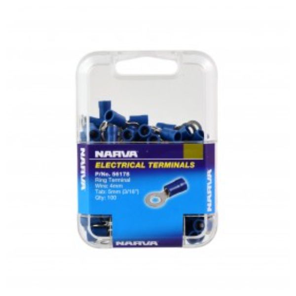 NARVA TERMINAL RING BLUE 5mm