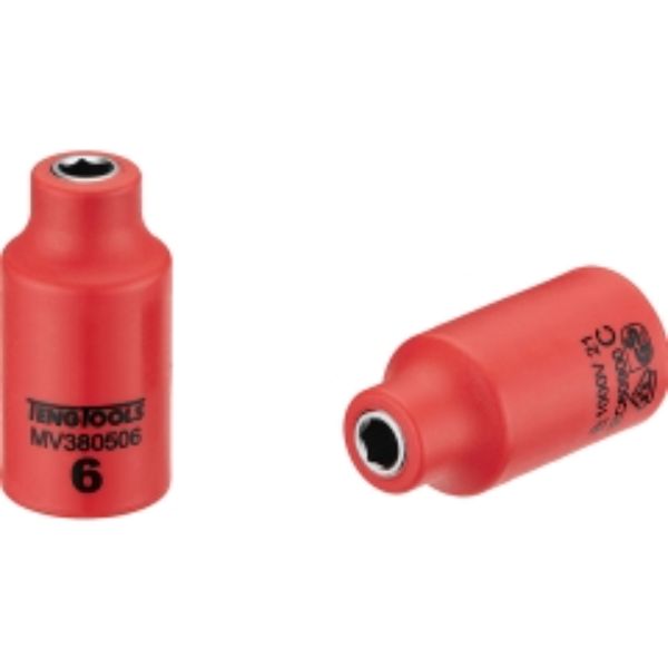 Teng 1000V VDE 3/8in Dr. Insulated Socket 6mm