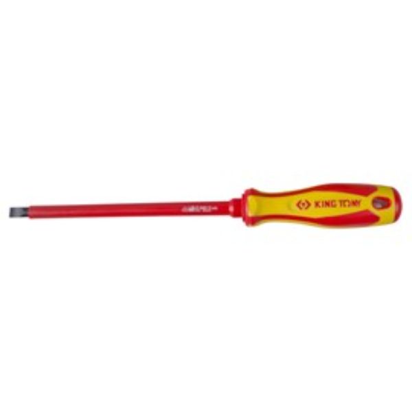 KING TONY SCREWDRIVER INSUL SLOTTED 8x175mm HANG SELL DISPLAY