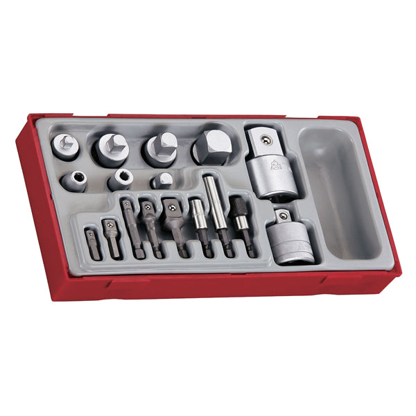 Teng 17pc Multi-Drive Adaptor Set - TC-Tray