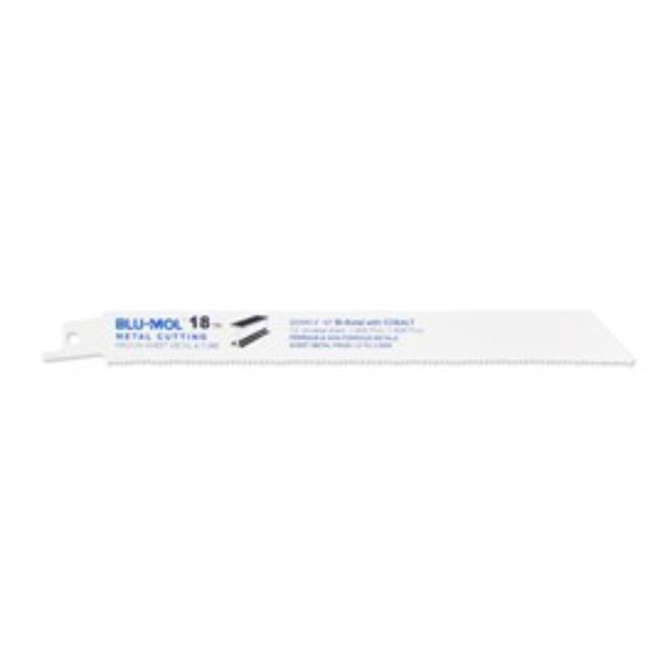 BLU-MOL RECIP BLADES METAL 8X18TPI 200MM SINGLE BLADE