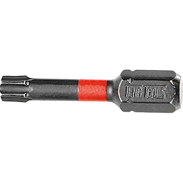 Teng 5pc 1/4in TX10 Impact Screwdriver Bit 30mm