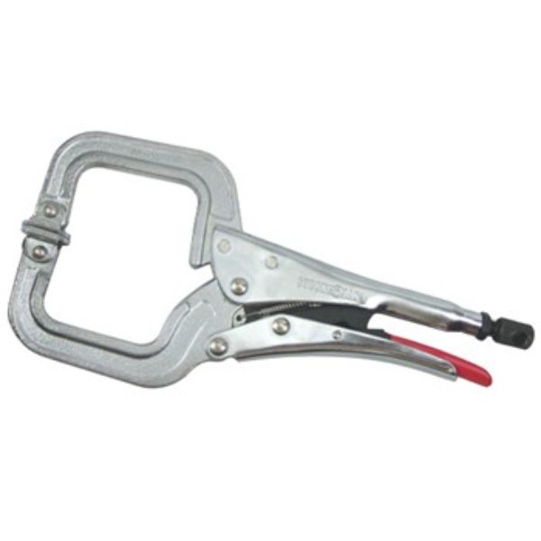 PR115S LOCKING C CLAMP WITH SWIVEL PADS