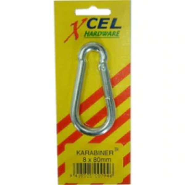 Karabiners Pear Shape Zinc 10mm -1- 10mm -1-