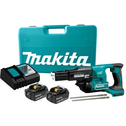 Makita 18V LXT AUTO FEED SREWDRIVER 2 x 5.0Ah Batteries and Charger