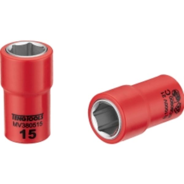 Teng 1000V VDE 3/8in Dr. Insulated Socket 15mm