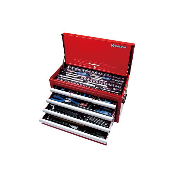 KING TONY 9 DRAW TOOLBOX + BLACK LOGO