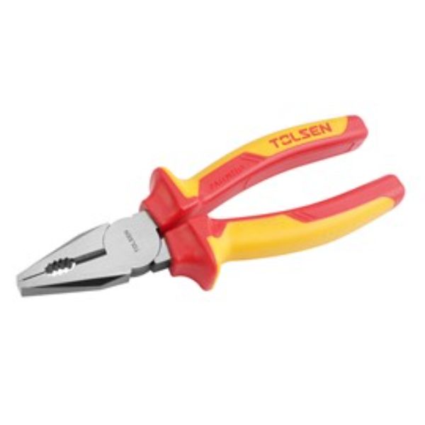 TOLSEN INSULATED COMBINATION PLIER 200mm PREMIUM LINE