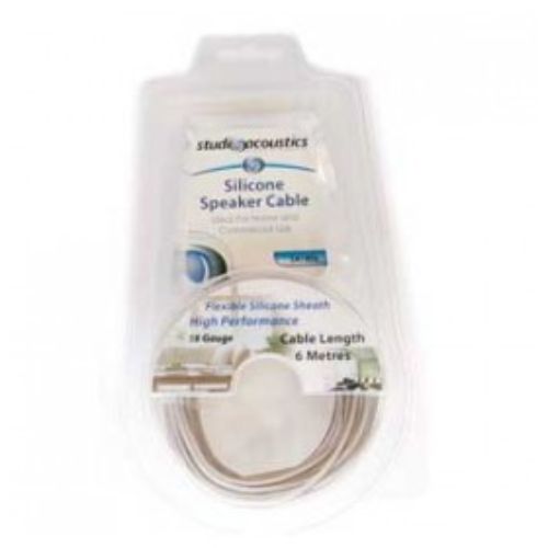 18GA SILICONE SPEAKER CABLE 6 METRES