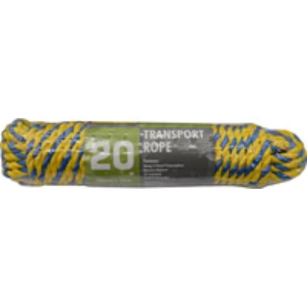 Rope - Twisted Polyprop Blue/Yellow 20M Hank 10mm Xcel