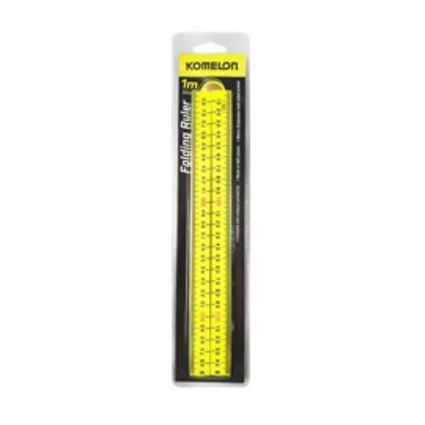 Komelon 1Mtr Folding Ruler High-Viz Fd1Mhv