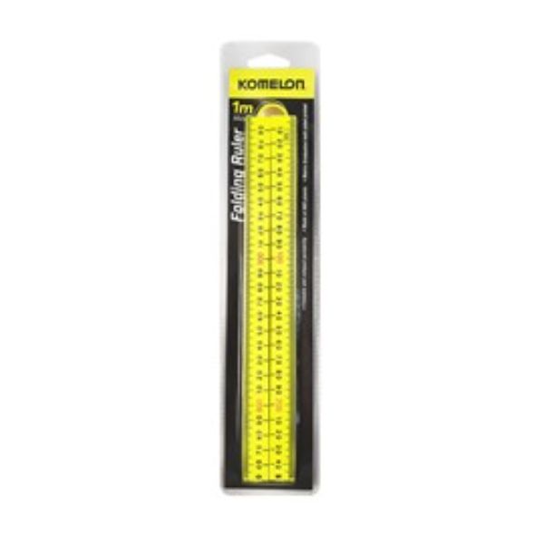 KOMELON 1MTR FOLDING RULER HIGH-VIZ FD1MHV