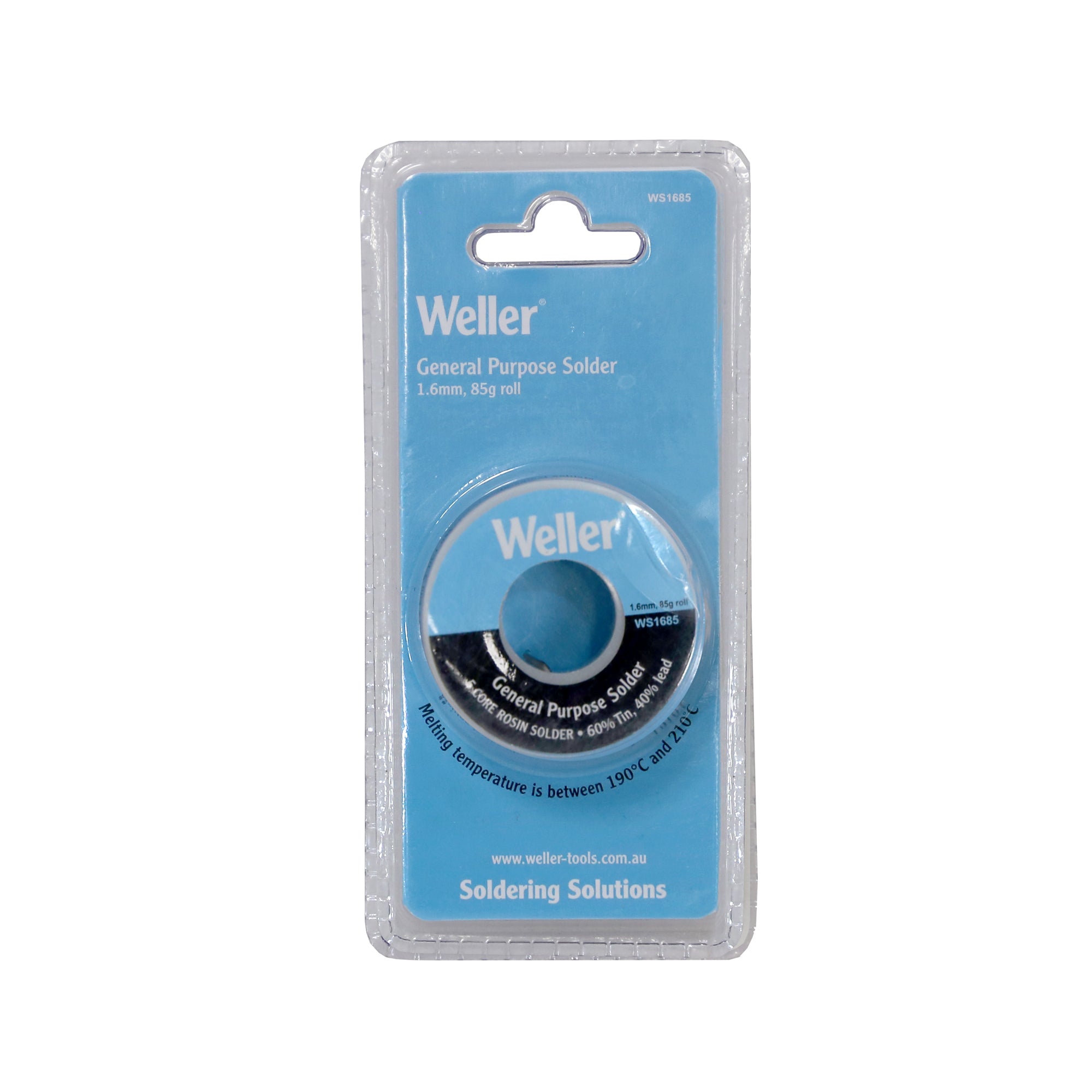 WELLER SOLDER GENERAL PURPOSE 1.6MM ROSIN CORE