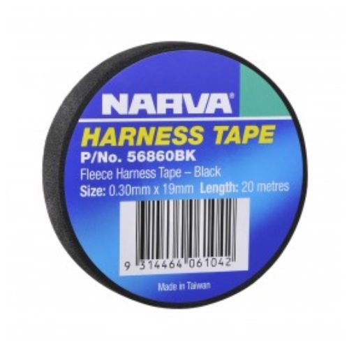 FLEECE HARNESS TAPE BLACK 19MM