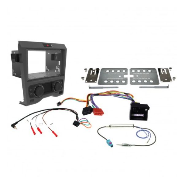 GUNMETAL GREY D/DIN INSTALL KIT TO SUIT HOLDEN COMMODORE