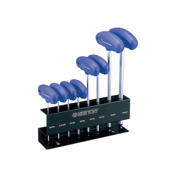 KING TONY 8pce L-TYPE WRENCH SET IN EVA FOAM H2-H10