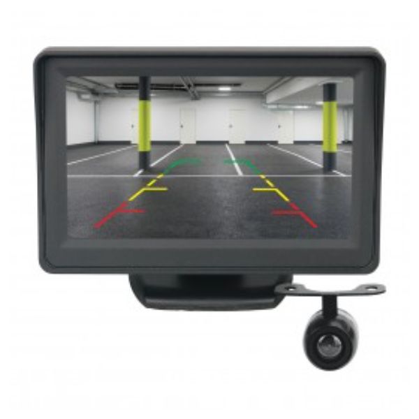 4.3IN DASH MOUNT DISPLAY REVERSE CAMERA KIT