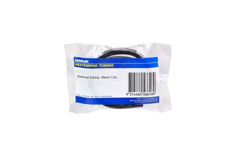 NARVA HEAT SHRINK TUBING BLK 12.7MM