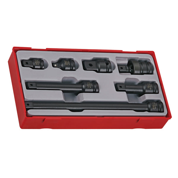 Teng 7pc 1/2in Dr. Imp Acc Set Din - TC-Tray