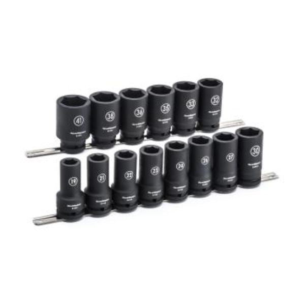 14 Pc. 3/4 INCH Drive 6 Point Deep Impact Metric Socket Set