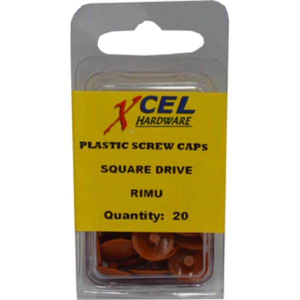 Plastic Screw Caps - Square Drive Rimu -20- Rimu -20-