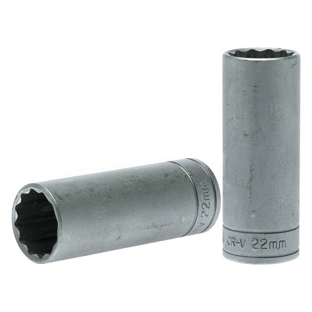 Teng 1/2in Dr. Deep Socket 22mm 12Pnt