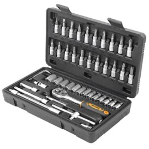 TOLSEN SOCKET SET 1/4in 46PCES