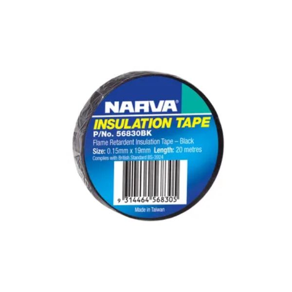 NARVA TAPE PVC FLAME RETARD BLACK