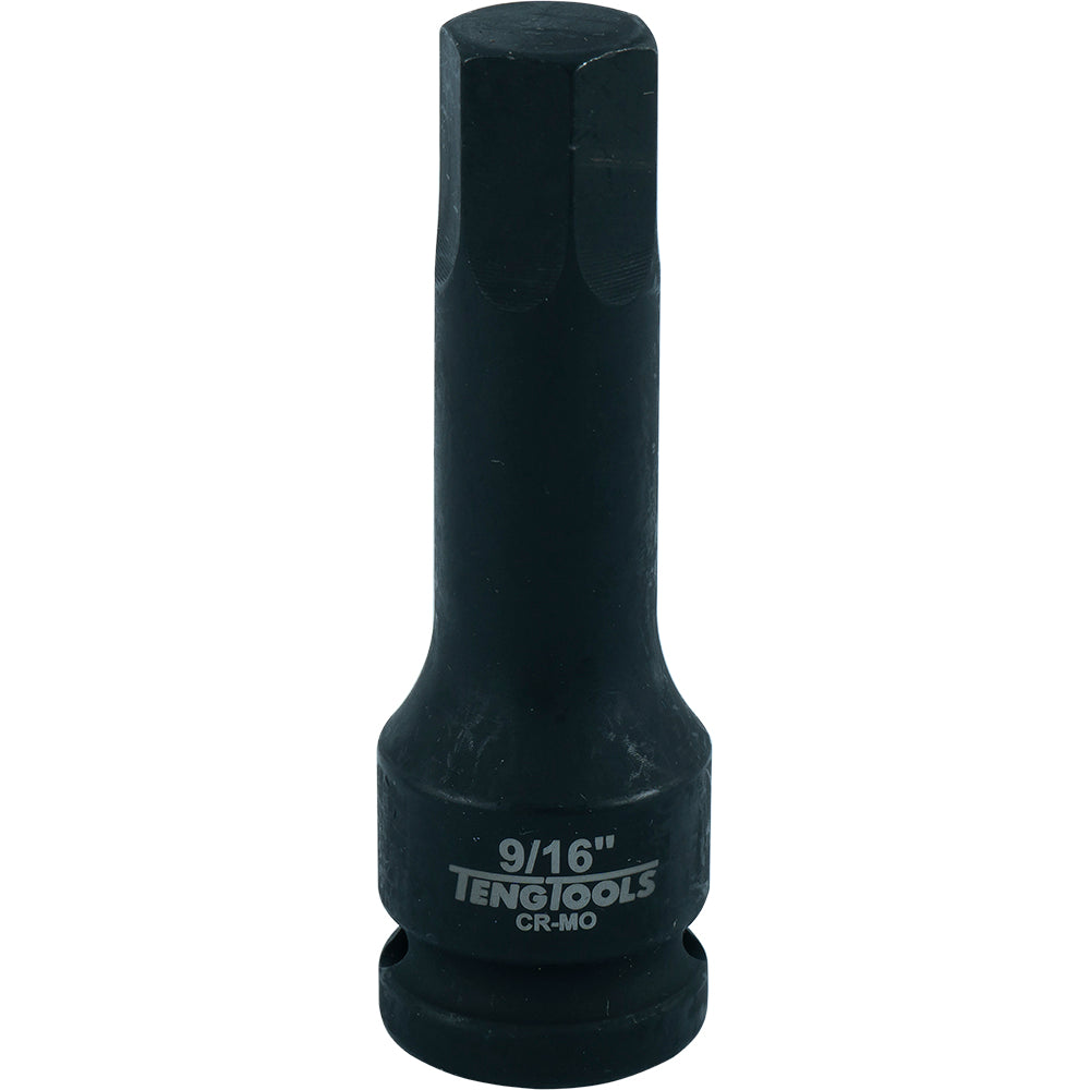 Teng 1/2in Dr. Hex Bit Impact Socket 9/16