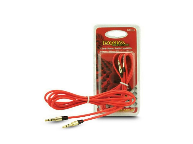 3.5MM TO 3.5MM STEREO AUX LEAD 1.5M