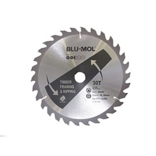 BLU-MOL PROFESSIONAL CIRCULAR SAW BLADE 235mm x 30T